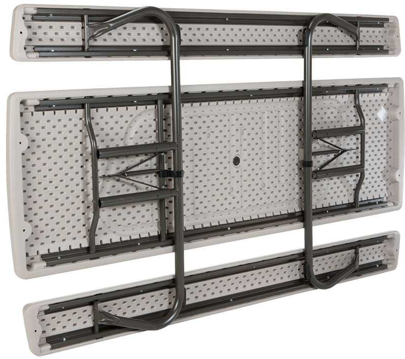 80123 Lifetime 8 Foot Folding Picnic Table Putty-3