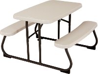 280094 Lifetime 3 Foot Kid's Folding Picnic Table White