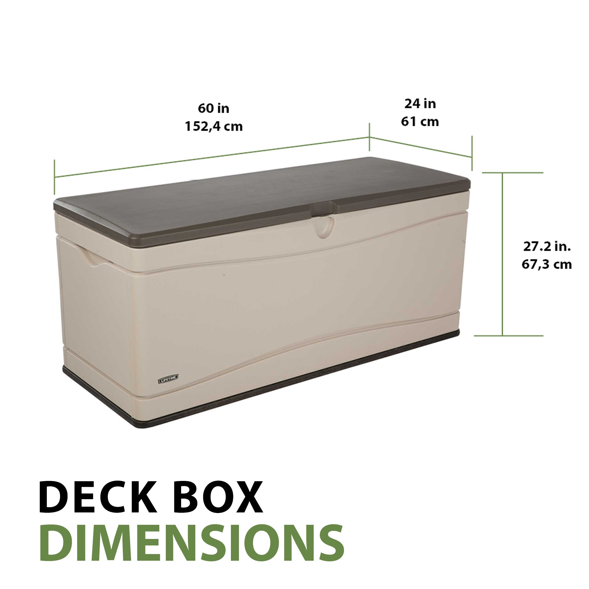 60012 Lifetime Products 130 Gallon Deck Box-6