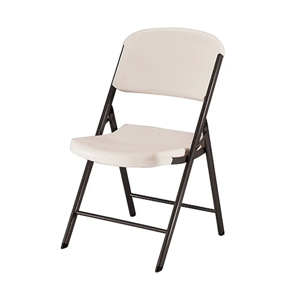 42803-4PK-CHAIRALMND Lifetime Products 4-Pack Almond Folding Chairs-1