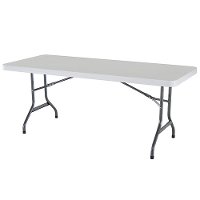 22901 Lifetime 6 Foot Folding Banquet Table White