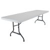 22980 Lifetime 8 Foot Folding Banquet Table White-2
