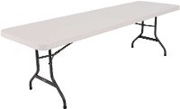 22984 Lifetime 8 Foot Folding Banquet Table Almond