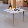22315 Lifetime 37 Inch Folding Card Table White-2