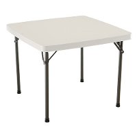 22301 Lifetime 37 Inch Folding Card Table Tan