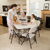 22301 Lifetime 37 Inch Folding Card Table Tan-2