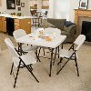 22301 Lifetime 37 Inch Folding Card Table Tan-3