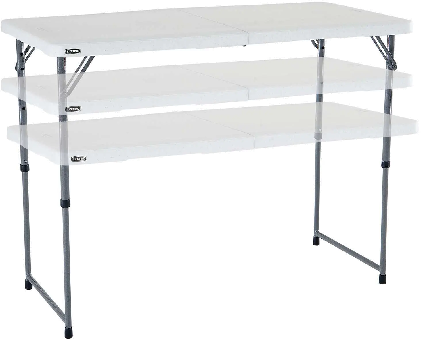 4428 Lifetime 4 Foot Fold-in-Half Adjustable Height Table-1