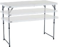 4428 Lifetime 4 Foot Fold-in-Half Adjustable Height Table