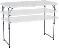 4428 Lifetime 4 Foot Fold-in-Half Adjustable Height Table