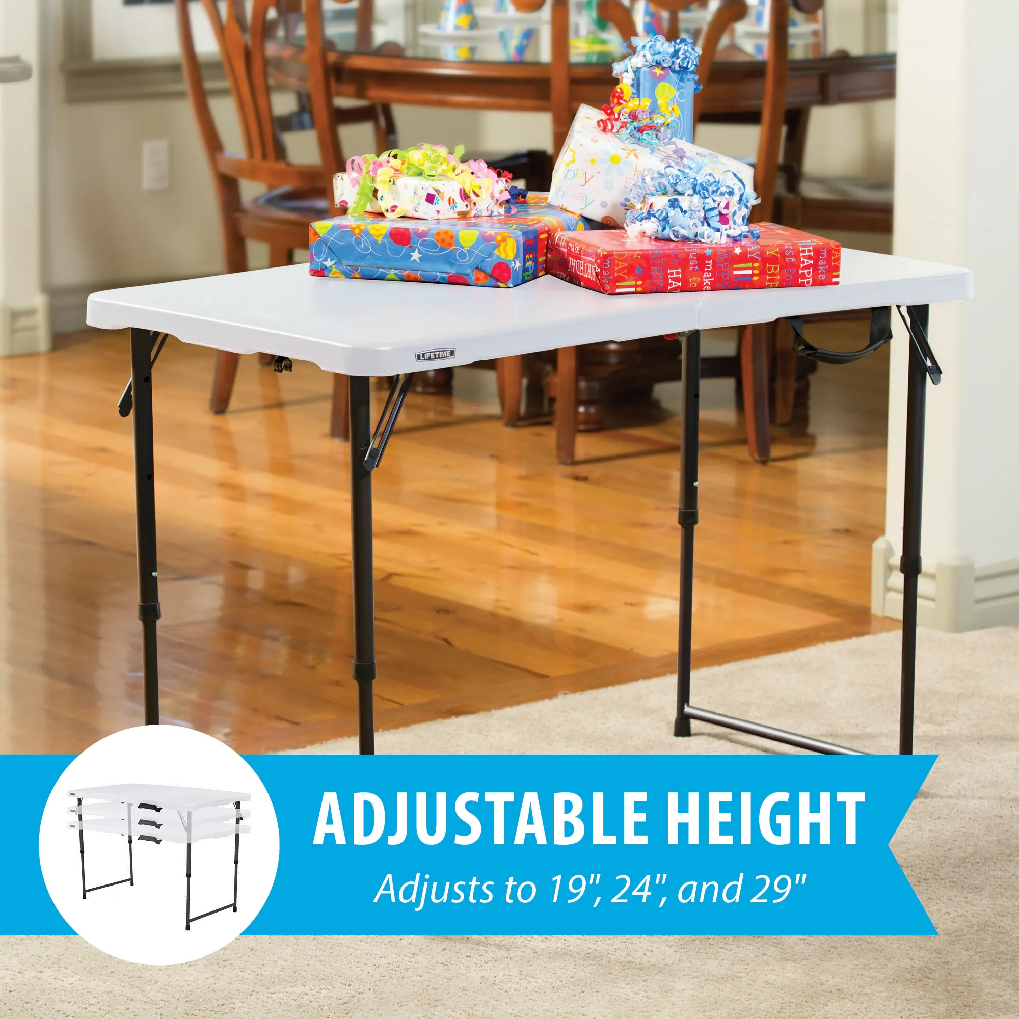 4428 Lifetime 4 Foot Fold-in-Half Adjustable Height Table-3