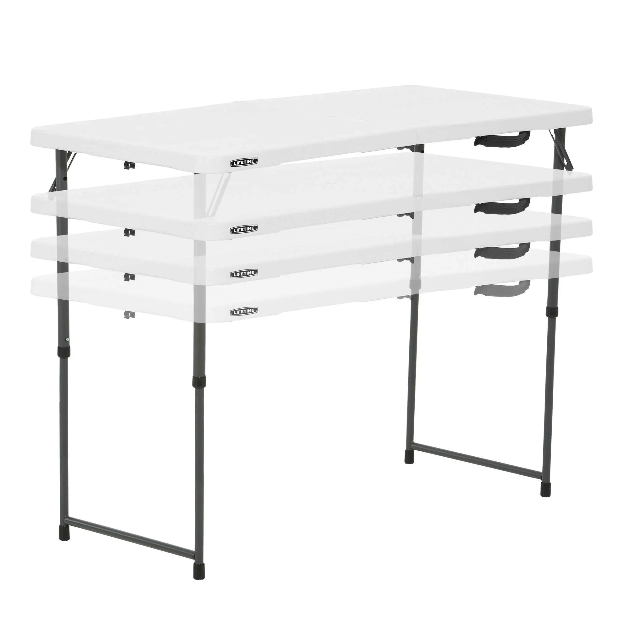 4428 Lifetime 4 Foot Fold-in-Half Adjustable Height Table-7