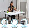4428 Lifetime Products 4 ft. x 2 ft. Fold-in-Half Adjustable Height Table-2