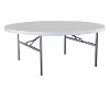 22673 Lifetime 6 Foot Round White Banquet Table