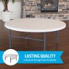 22673 Lifetime 6 Foot Round White Banquet Table-2