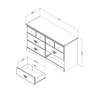 3232027 County Pine 6 Drawer Double Dresser - Prairie-2
