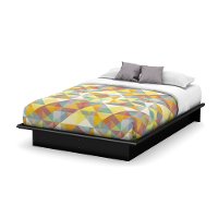 3070234 Black Full Platform Bed (54 Inch) - Step One