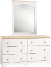 3263027 White 6-Drawer Double Dresser - Summertime -4