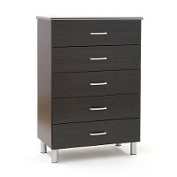 3127035 Black 5-Drawer Chest - Cosmos
