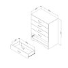 3113035 Natural Maple 5-Drawer Chest - Step One-5