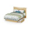 3013217 Natural Maple Queen Platform Bed - Step One-3