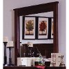 Diego Espresso Brown Classic Contemporary Mirror