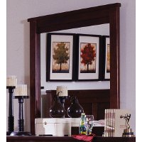 Diego Espresso Brown Classic Contemporary Mirror