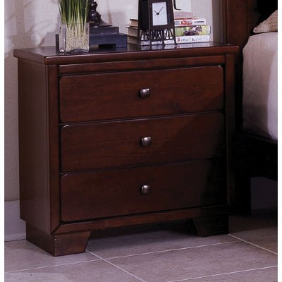 Diego Contemporary Espresso Brown Nightstand