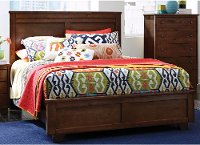Espresso Brown Classic Contemporary Queen Size Bed - Diego