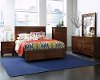 Espresso Brown Contemporary 6 Piece Full Bedroom Set - Diego