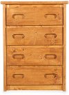 Rustic Cinnamon Brown Chest of Drawers - Palomino