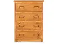 Rustic Cinnamon Brown Chest of Drawers - Palomino