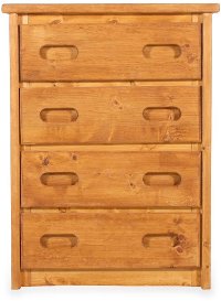Rustic Cinnamon Brown Chest of Drawers - Palomino