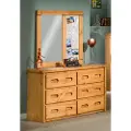 Palomino Cinnamon Rustic 6-Drawer Dresser