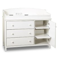 3250333 White Changing Table - Cotton Candy
