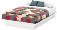 3050234 White Full Platform Bed - Step One-2