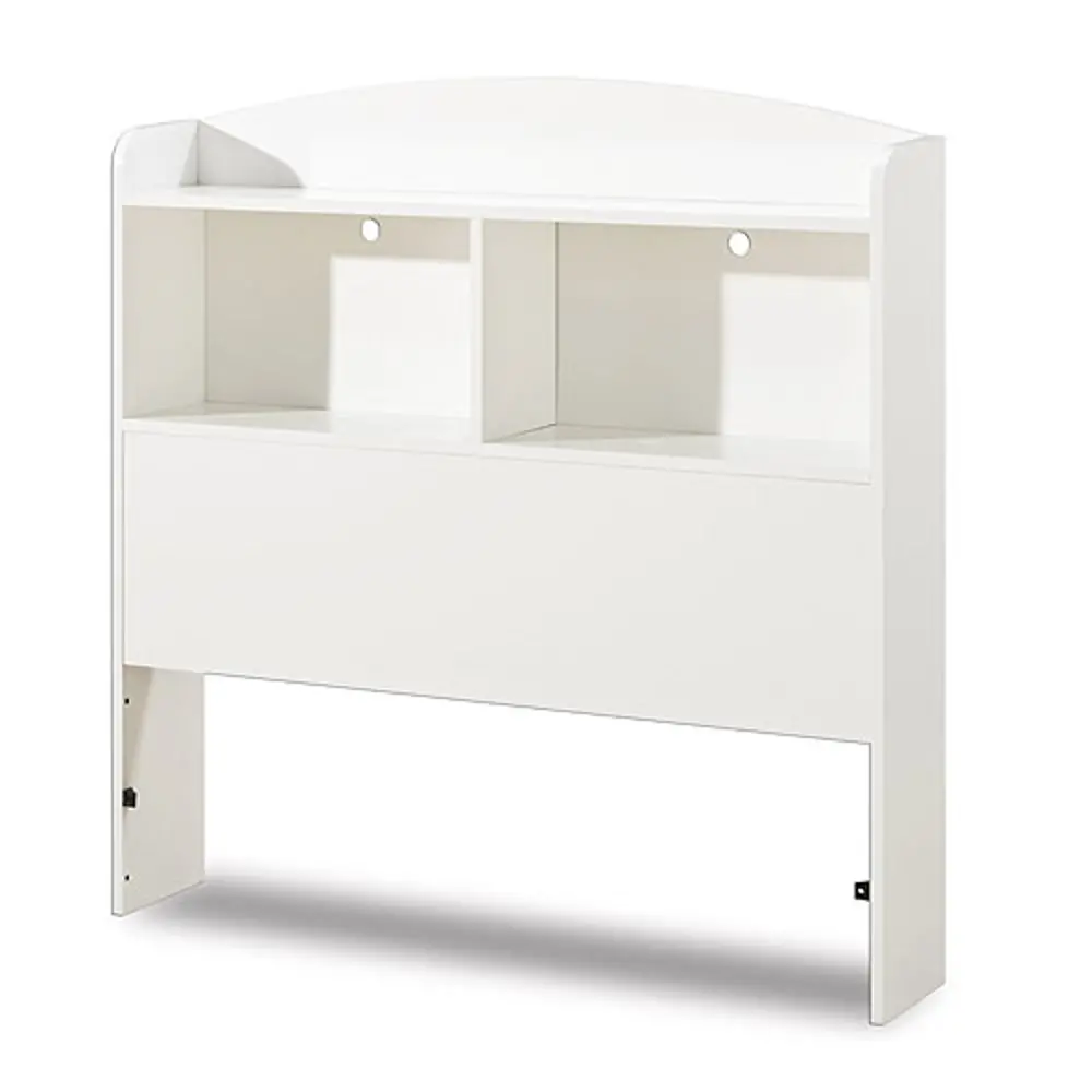 3360098 White Twin Bookcase Headboard - Logik-1