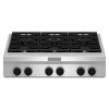 KGCU467VSS KitchenAid 36 Inch Gas Commercial Style Rangetop - Stainless Steel-2