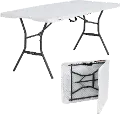 25011 Lifetime 6 Foot Almond Folding Banquet Table