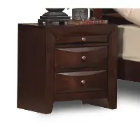 Emily Tobacco Brown Contemporary Nightstand