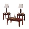 Espresso Brown 3 Piece Coffee Table Set