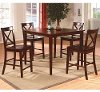 5 Piece Counter Height Dining Set - Transitional Theodore Espresso