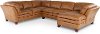 Camel Brown 3 Piece Sectional Sofa with RAF Chaise - Sierra