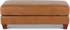 Clearance Camel Brown Storage Leather Ottoman - Sierra