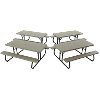 42119 Lifetime Products Putty 4-Pack 6 ft. Folding Picnic Tables