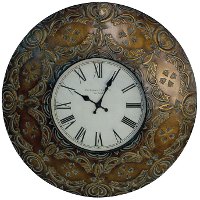 Three Hands Corp. Metal Wall Clock