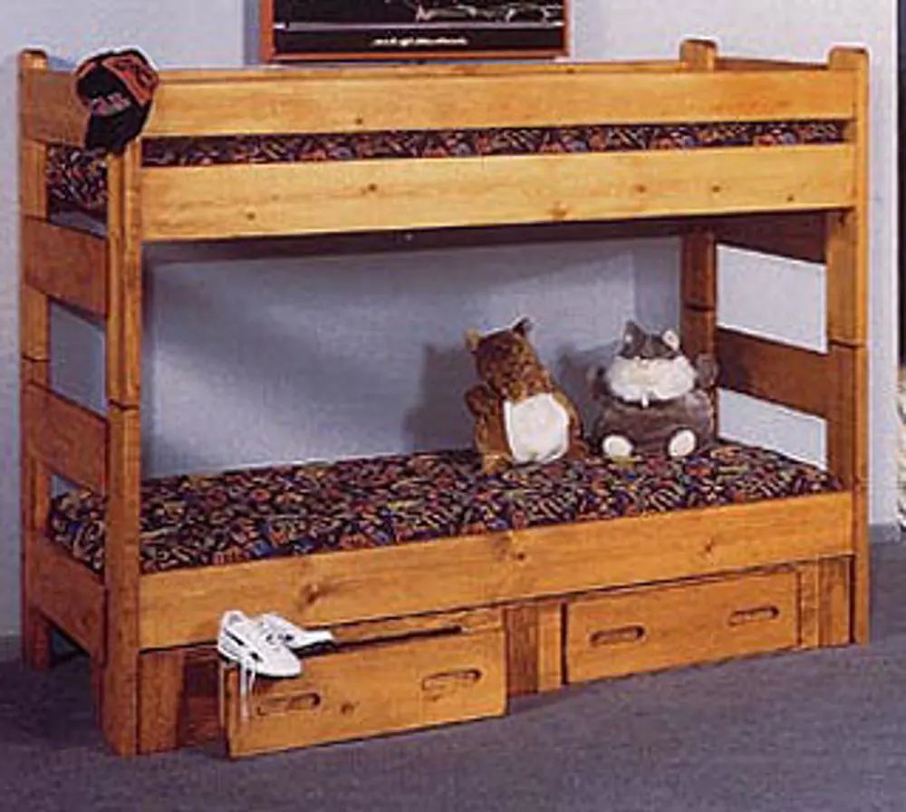 Palomino Cinnamon Pine Twin-over-Twin Bunk Bed-1