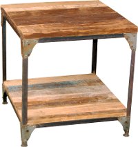 Rustic Light Brown End Table - Manchester