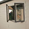 60187 Lifetime Products 11' x 11' Carriage Door Shed-2