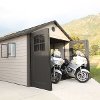 60025 Lifetime Products 11' x 18.5' Carriage Door Garage Shed-2